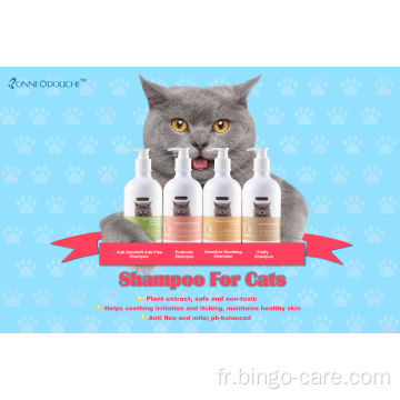 Shampooing probiotique pour chat hydratant antipelliculaire